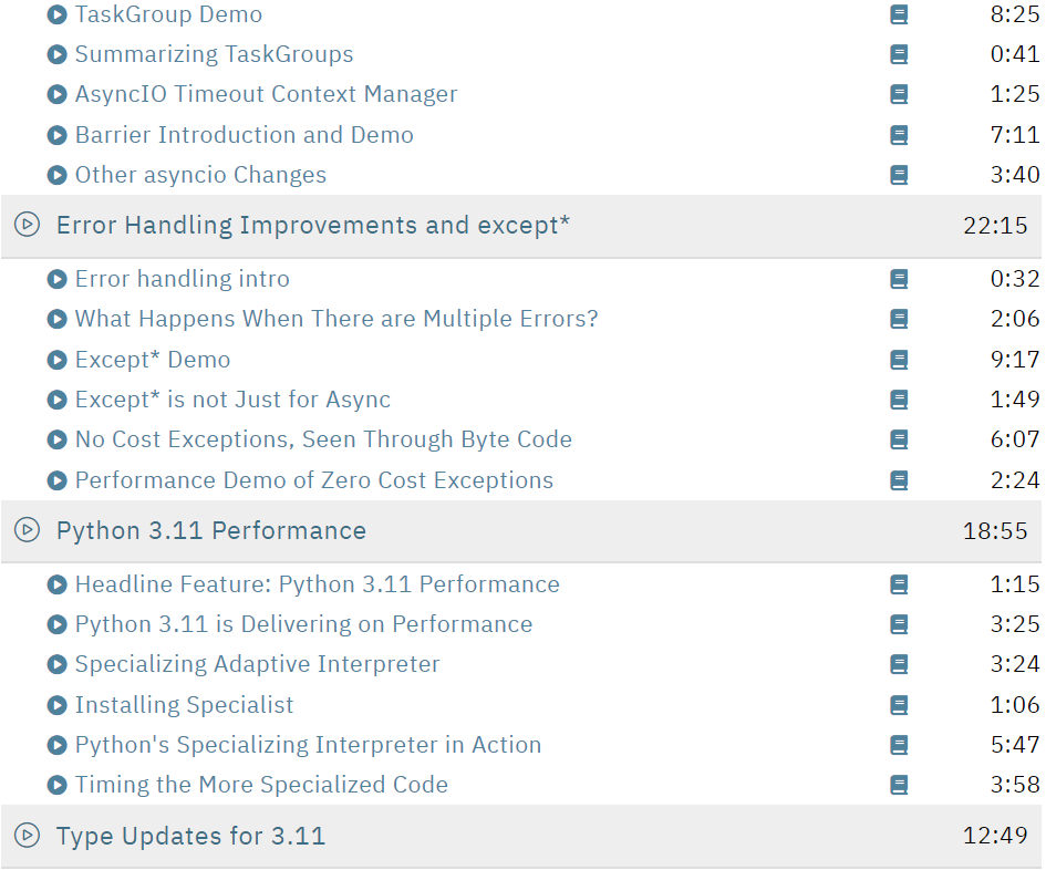 Pictures · Talkpython — Talk Python – Python 3.11: A Guided Tour Through Code Course 2022-12