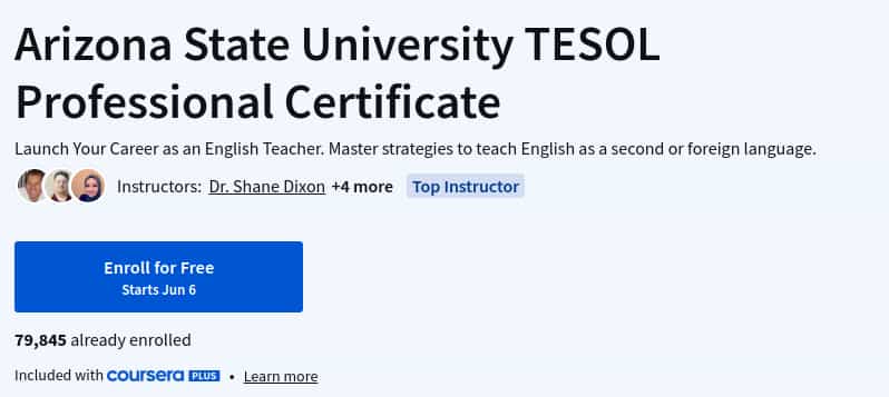 Pictures · Coursera — Arizona State University TESOL Professional Certificate 2025-6