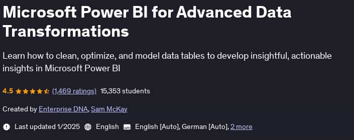 Pictures · Microsoft Power BI for Advanced Data Transformations 2025-1