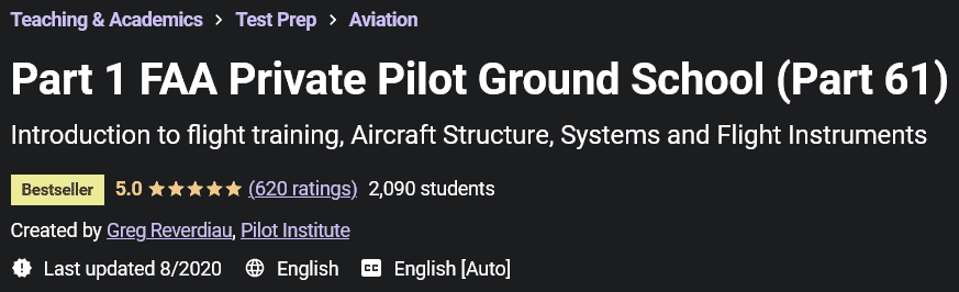 Pictures · Udemy — Part 1 FAA Private Pilot Ground School (Part 61) 2020-8