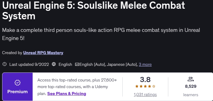 Bilder · Unreal Engine 5: Soulslike Melee Kampfsystem 2022-9