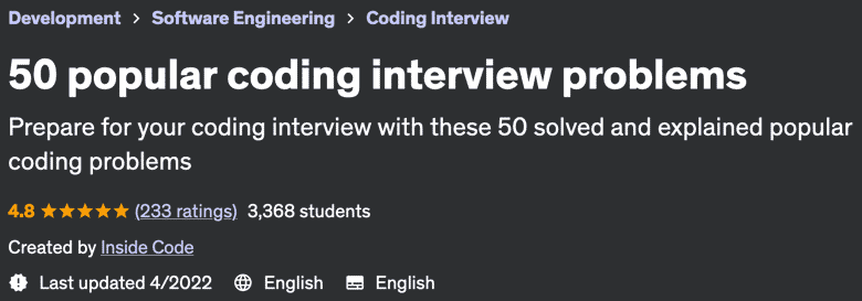 Pictures · 50 popular coding interview problems 2021-9