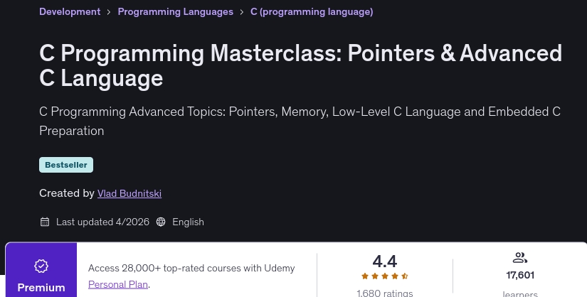Pictures · C Programming Masterclass: Pointers & Advanced C Language 2026-4