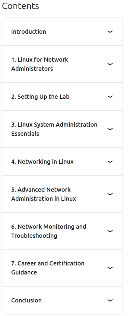 Course topics · LinkedIn — Strategic Linux for Network Professionals: Security, Monitoring, and Automation 2025-7