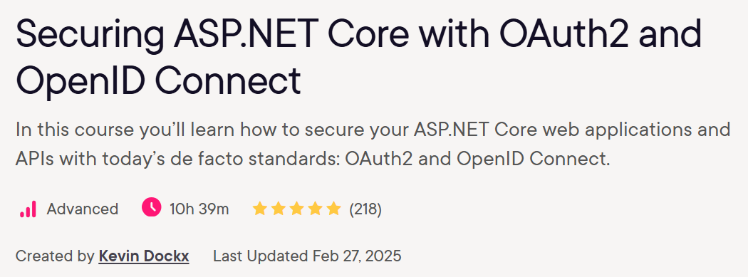 تصاویر · سیکورٹی ASP.NET OAuth2 اور OpenID Connect کے ساتھ کور 2025-2
