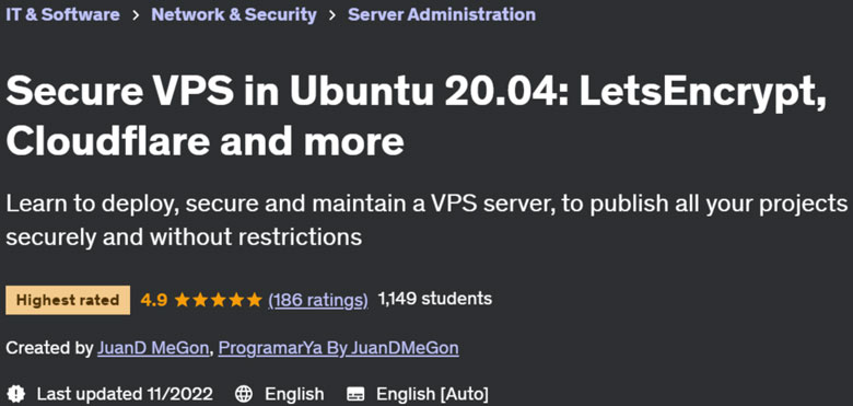 Pictures · Udemy — Secure VPS in Ubuntu 20.04: LetsEncrypt, Cloudflare and more 2022-11