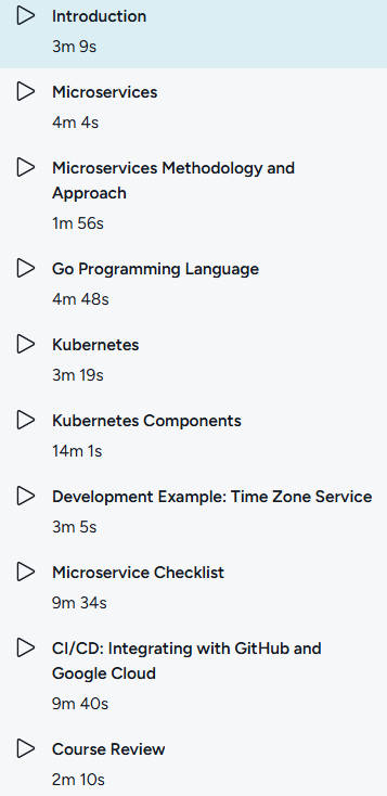 강좌 주제 · 마이크로 서비스 - Go Microservices & Kubernetes 2021-4
