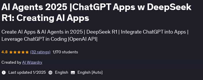 Pictures · Udemy — AI Agents 2025 |ChatGPT Apps w DeepSeek R1: Creating AI Apps 2025-1