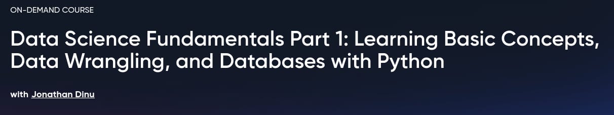 Pictures · Oreilly — Data Science Fundamentals Part 1: Learning Basic Concepts, Data Wrangling, and Databases with Python 2017-8