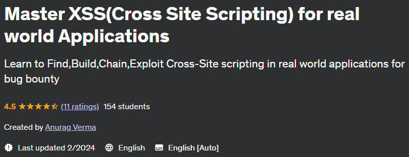 Pictures · Udemy — Master XSS(Cross Site Scripting) for real world Applications 2023-6