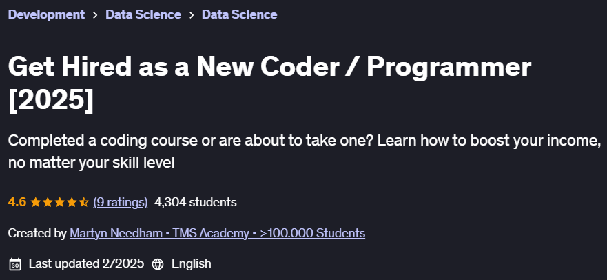 Pictures · Udemy — Get Hired as a New Coder / Programmer [2025] 2025-2