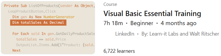 Pictures · Visual Basic Essential Training 2025-1