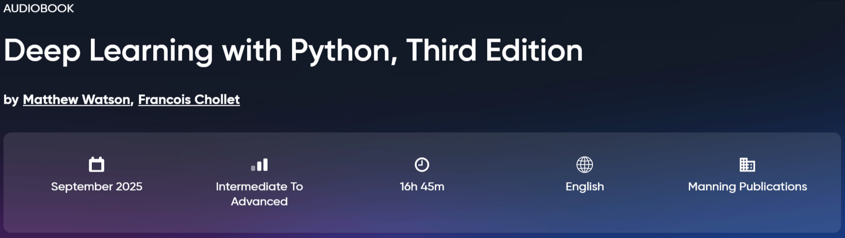 Pictures · Oreilly – Deep Learning with Python, Third Edition, Audiobook 2025-10