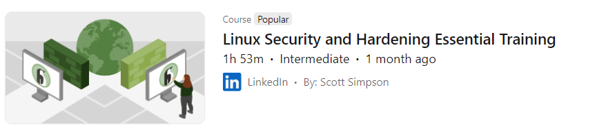 Pictures · LinkedIn — Linux Security and Hardening Essential Training 2024-11