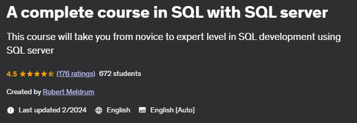 Pictures · Udemy — A complete course in SQL with SQL server 2022-10