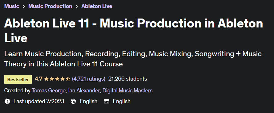 Pictures · Udemy — Ableton Live 11 – Music Production in Ableton Live 2021-7