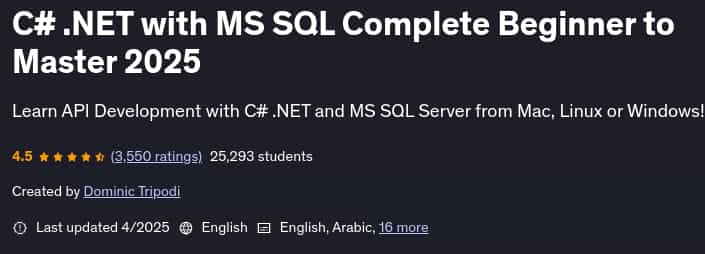 Pictures · Udemy — C# .NET with MS SQL Complete Beginner to Master 2025 2025-4