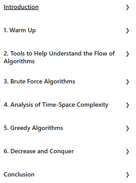 Course topics · LinkedIn — Foundations of Algorithmic Thinking with Python 2020-4