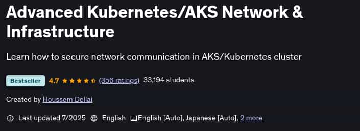 Pictures · Udemy — Advanced Kubernetes/AKS Network & Infrastructure 2025-7