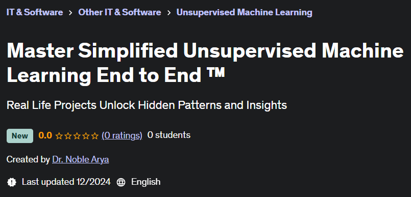 Pictures · Udemy — Master Simplified Unsupervised Machine Learning End to End ™ 2024-11