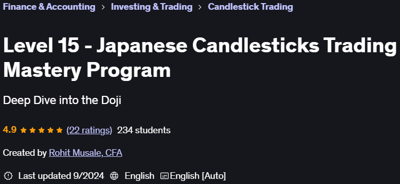 Images · Niveau 15 Le programme de maîtrise du trading de Candlesticks japonais 2023-5