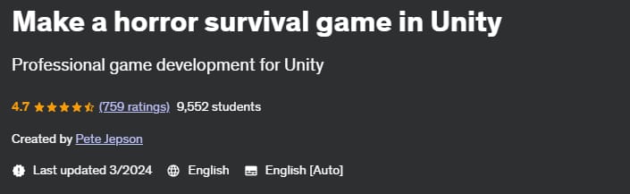 Pictures · Udemy — Make a horror survival game in Unity 2022-12