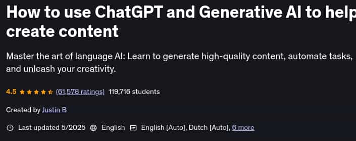 Pictures · Udemy — How to use ChatGPT and Generative AI to help create content 2025-5