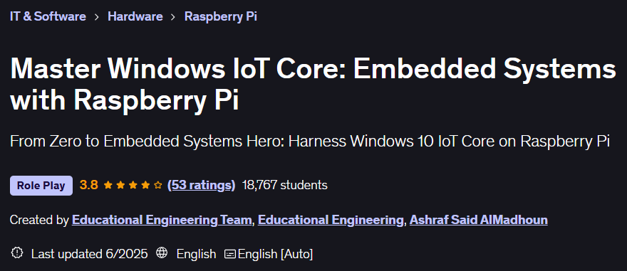 Imágenes · Maestro Windows IoT Core: Sistemas integrados con Raspberry Pi 2025-1
