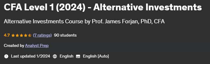 Pictures · CFA Level 1 (2024) – Alternative Investments 2024-1