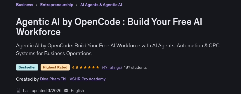 चित्र · एजेंट आधारित एआई OpenCode : अपना मुक्त बनाओ AI श्रम बल 2026-6