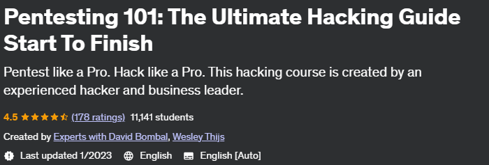 Pictures · Pentesting 101: The Ultimate Hacking Guide Start To Finish 2023-01