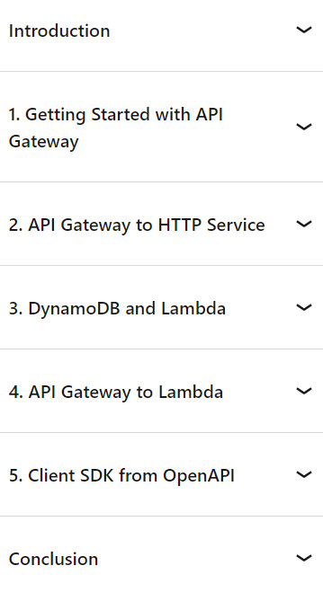 Course topics · AWS API Gateway with HTTP, Lambda, DynamoDB, and iOS 2024-7