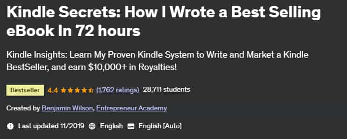 Pictures · Udemy — Kindle Secrets: How I Wrote a Best Selling eBook In 72 hours 2019-11