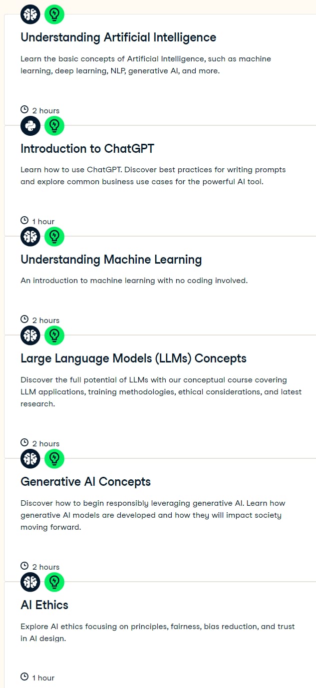 Course topics · AI Fundamentals 2024-8
