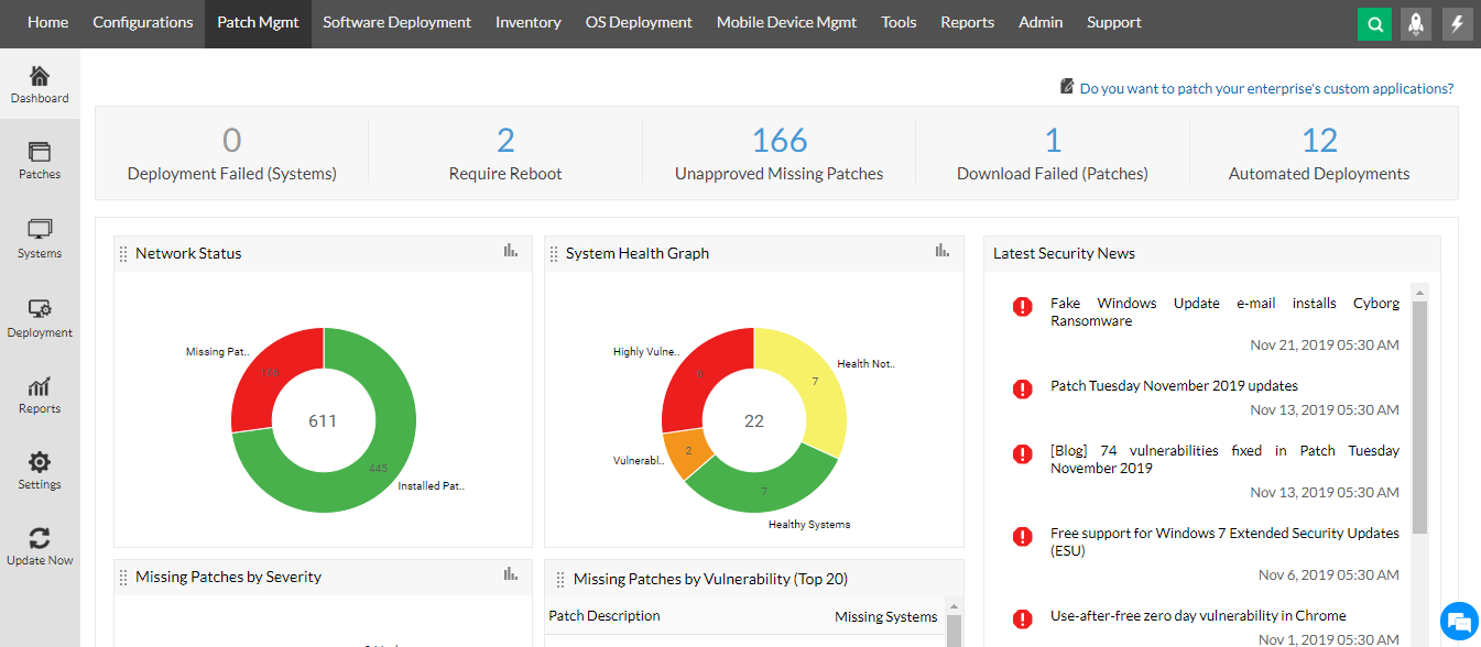Pictures · Central Endpoint ManageEngine 11.4.2504.1