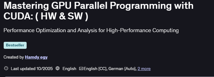 Bilder · Mastering GPU Parallel Programmierung mit CUDA: ( HW & SW ) 2025-10