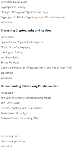 कोर्स के विषय · CBTNuggets – (ISC)2 SSCP – सिस्टम सुरक्षा प्रमाणित व्यावसायिक ऑनलाइन प्रशिक्षण 2025-6
