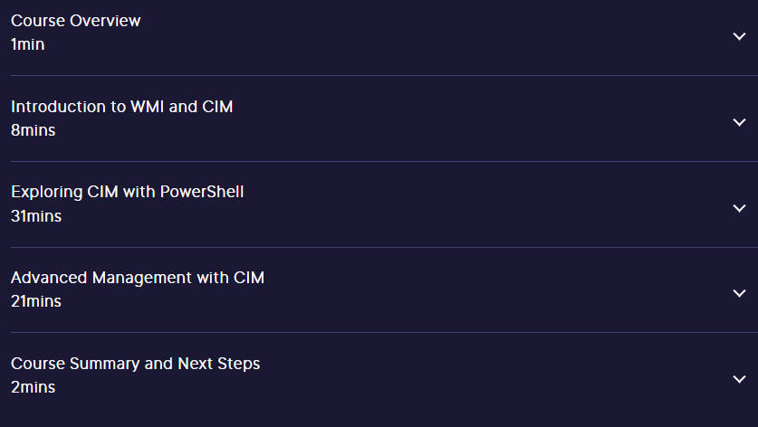 Course topics · Managing with Windows PowerShell and WMI 2024-3