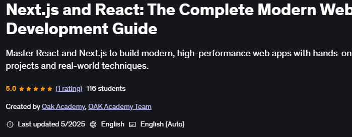 Pictures · Next.js and React: The Complete Modern Web Development Guide 2025-2