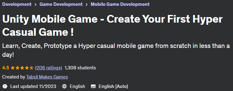Pictures · Udemy — Unity Mobile Game – Create Your First Hyper Casual Game ! 2023-11