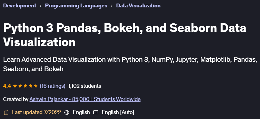 Pictures · Udemy — Python 3 Pandas, Bokeh, and Seaborn Data Visualization 2022-5