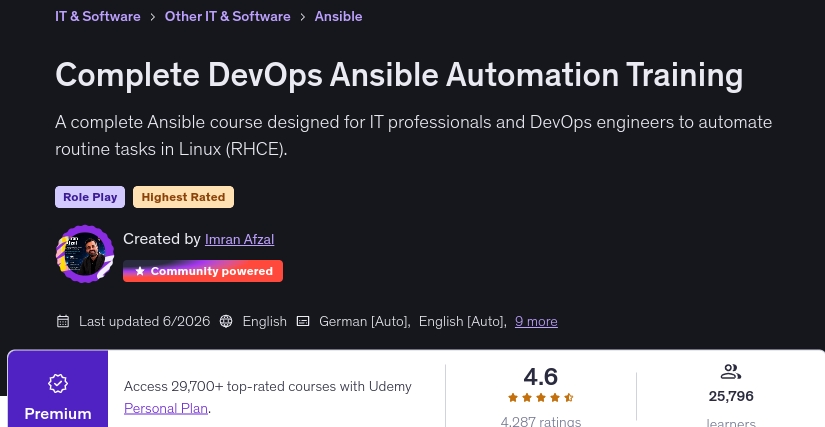图片 · 完整 DevOps Ansible 自动化训练 2026-6