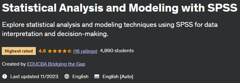 Pictures · Statistical Analysis and Modeling with SPSS 2023-10