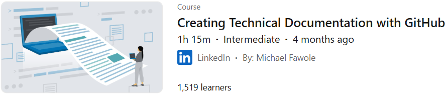 Pictures · LinkedIn — Creating Technical Documentation with GitHub 2025-2