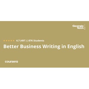 Coursera — Better Business Writing in English 2024-4