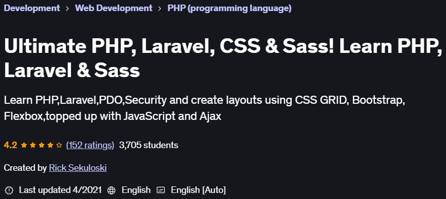 Pictures · Udemy — Ultimate PHP, Laravel, CSS & Sass! Learn PHP, Laravel & Sass 2021-4