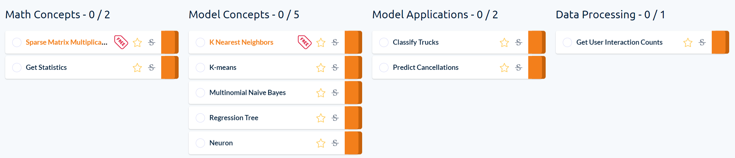 Course topics · Machine Learning Coding Questions 2022-3