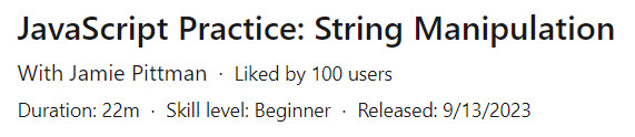 Pictures · JavaScript Practice: String Manipulation 2023-9