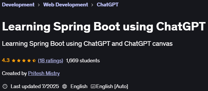 Pictures · Learning Spring Boot using ChatGPT 2023-3