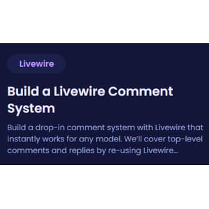 CodeCourse — Build a Livewire Comment System 2021-4